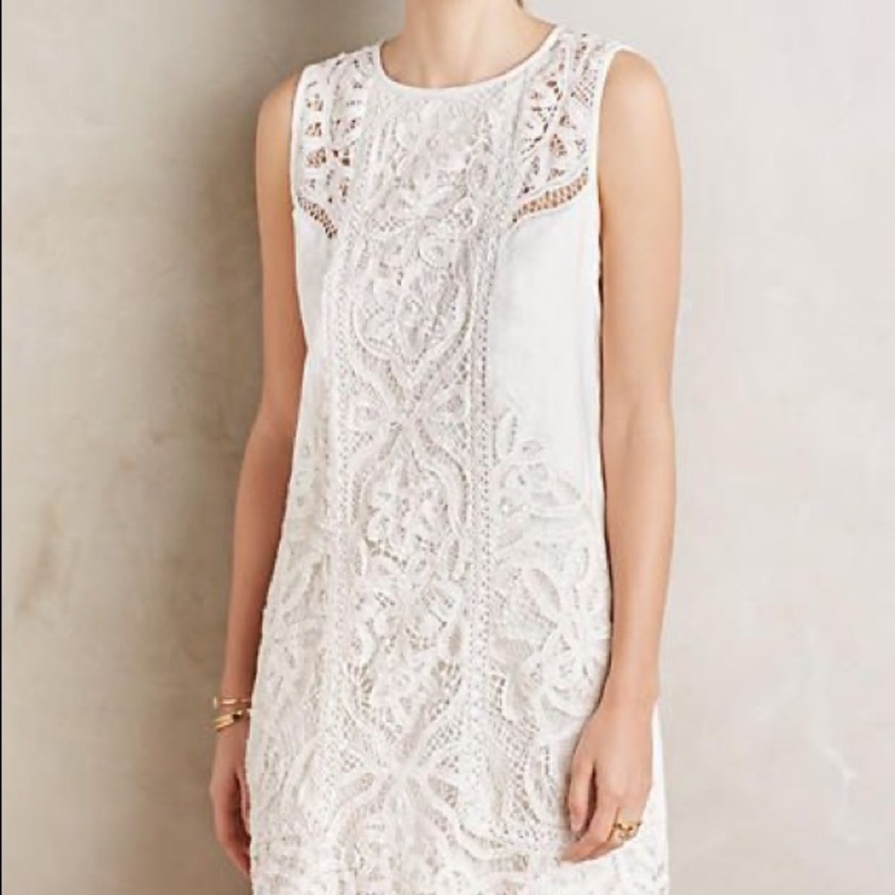 White Anthropologie Dress